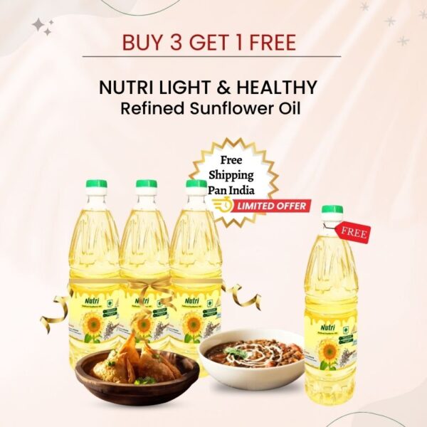 Byu 3 Get 1 Free Nutri Healthy Refined Sunflower Oil