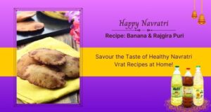 Banana and Rajgira Puri recipe