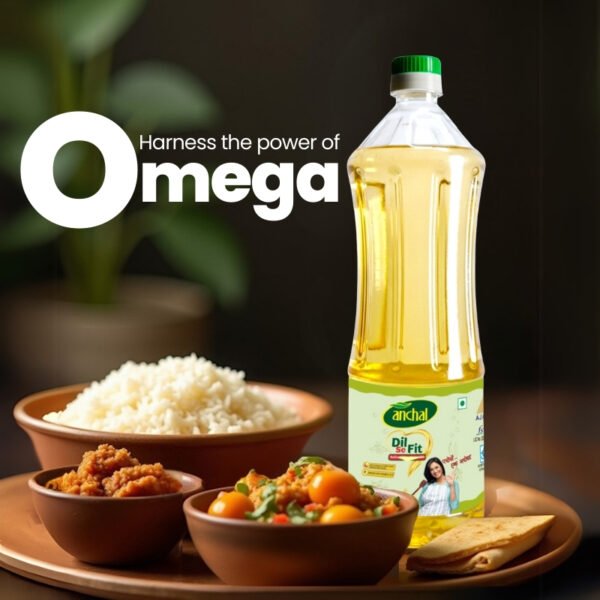 Anchal Sunflower oil is rich in omega-6 and is lightweight.