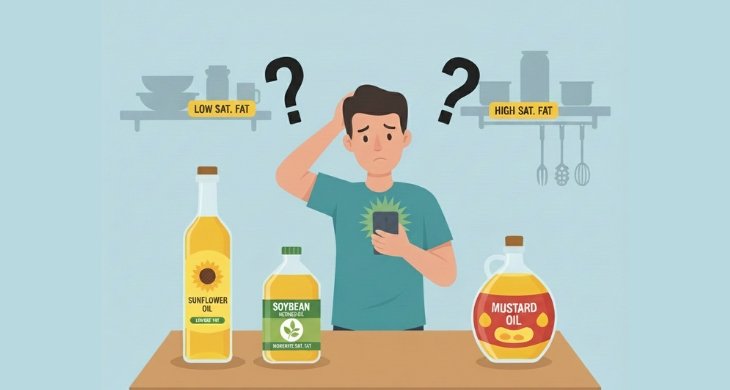 saturated fat in cooking oil
