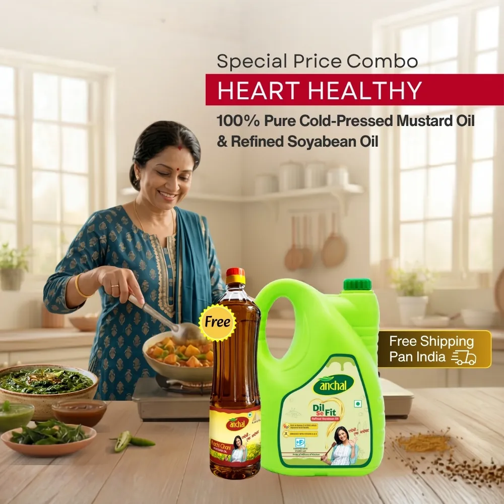 Buy 5L Soyabean Oil Jar, Get 1L Mustard Oil Bottle Free - Image 1
