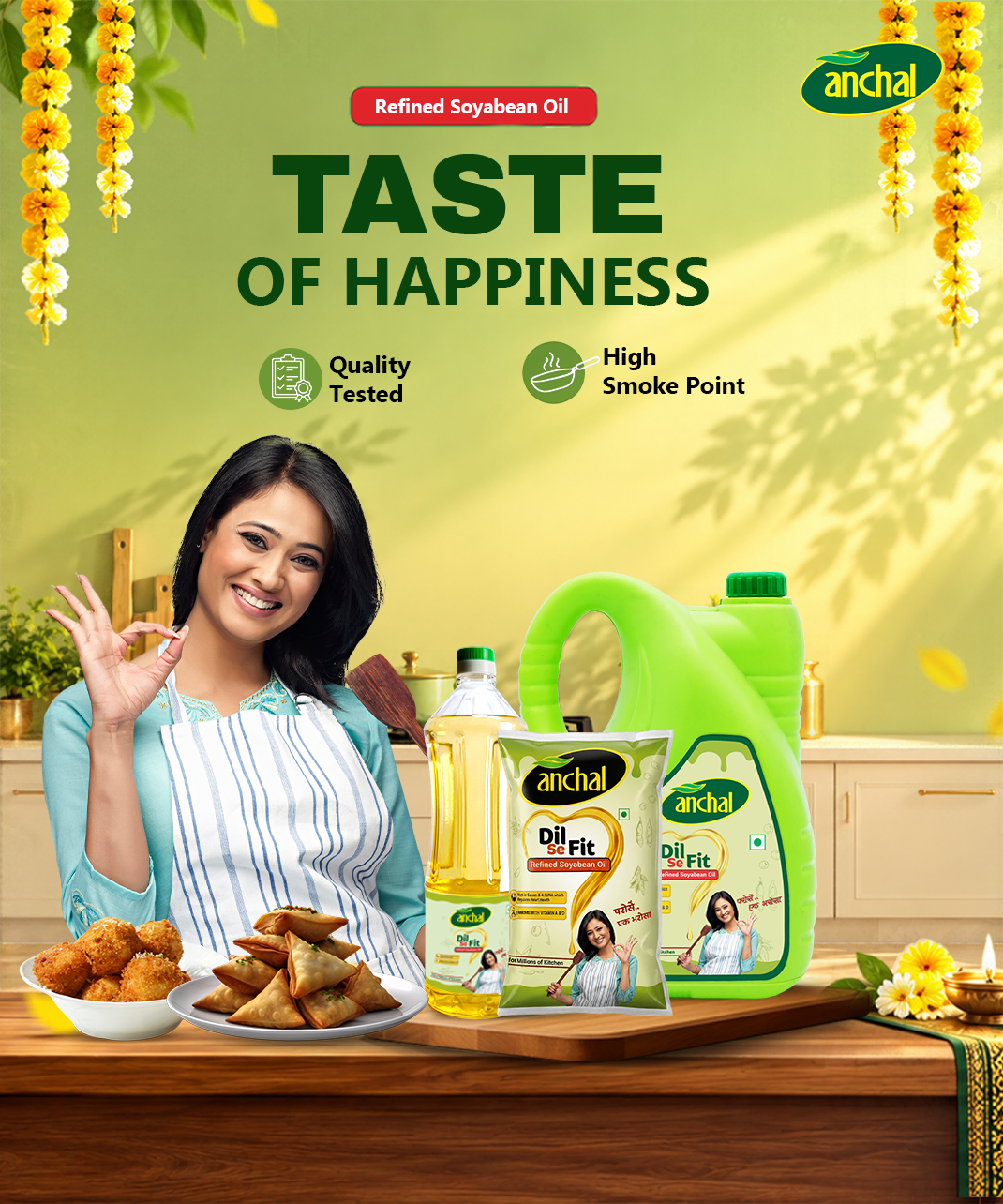 Buy Anchal Refined Soyabean Oil for healthy daily cooking online